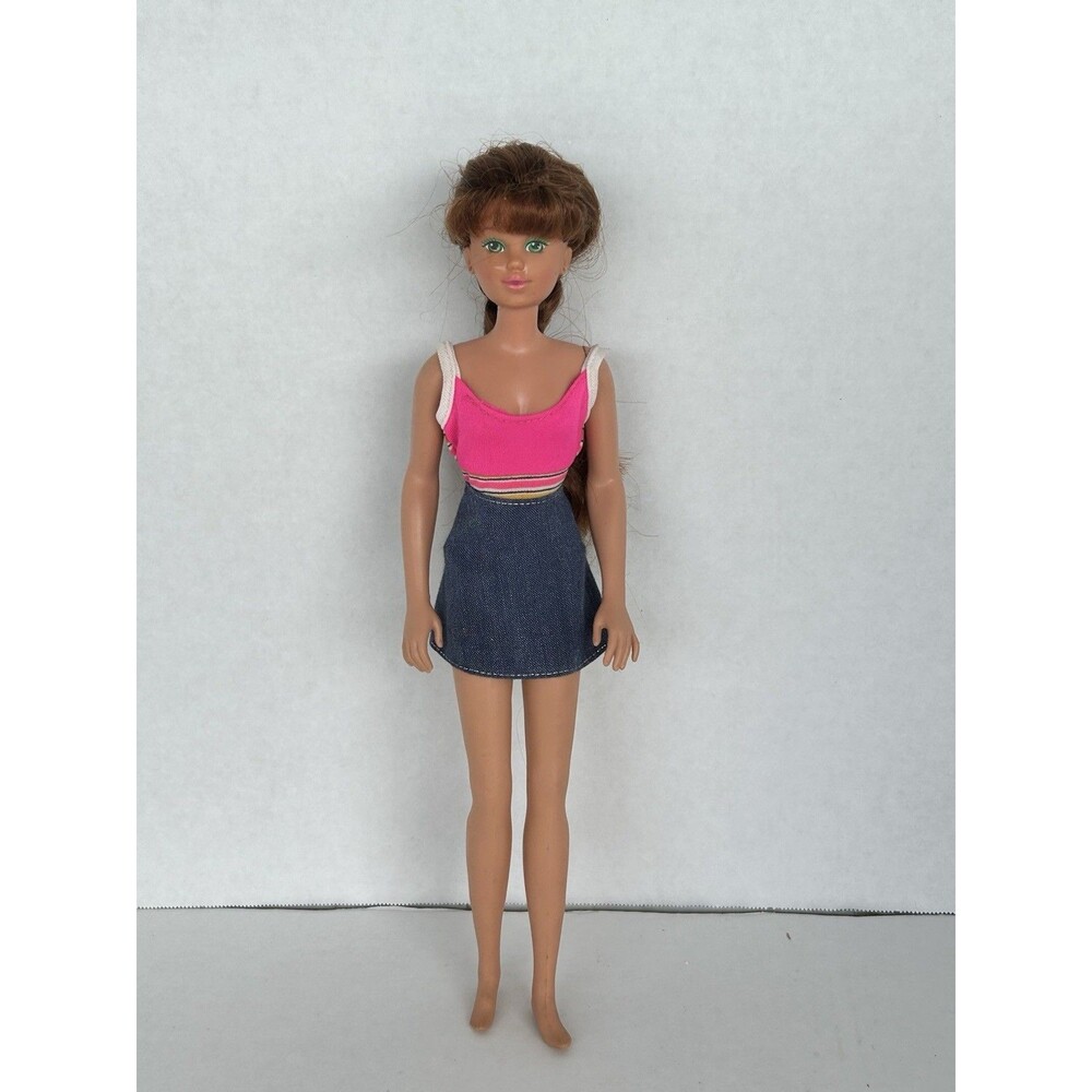 Vintage 1987 Hasbro Maxie Ashley Doll Auburn Red Hair Green Eyes Clothes
